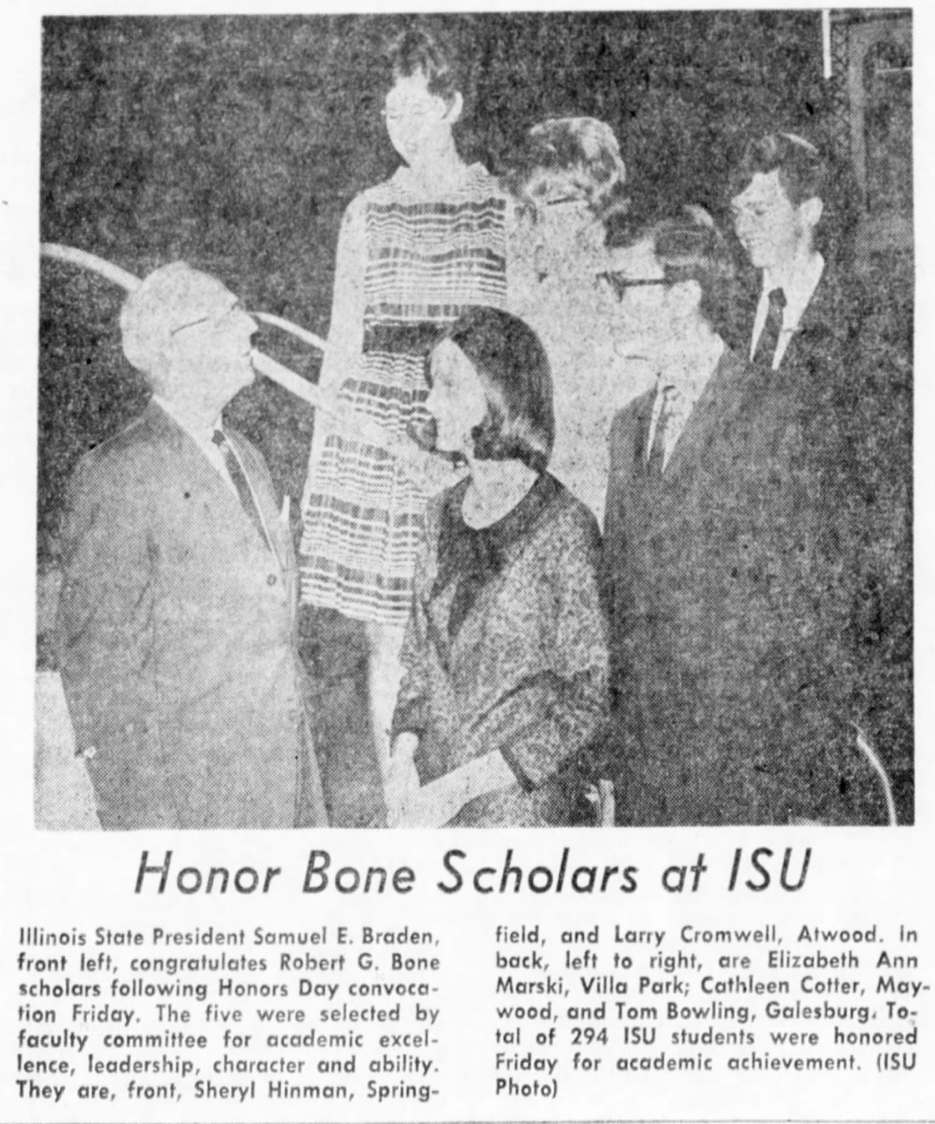 Honor Bone Scholars at ISU